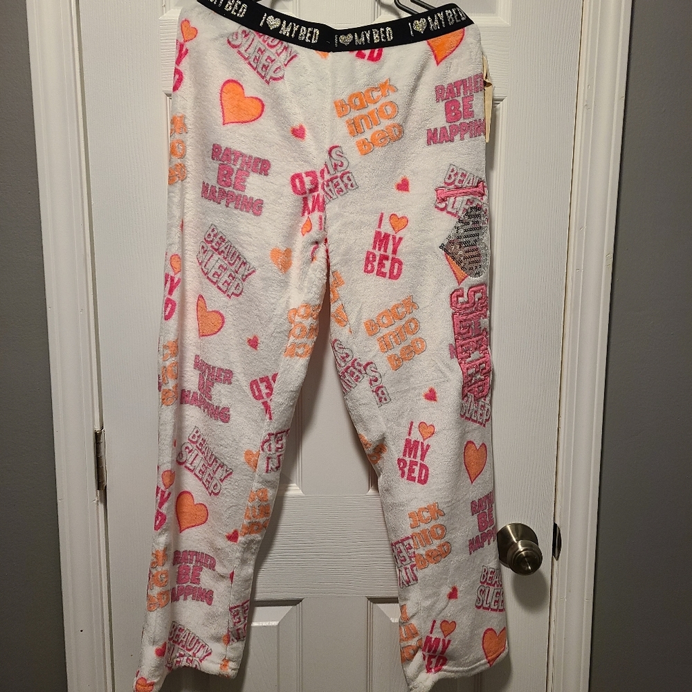 BNWT EM & ALFIE FLEECE PAJAMA BOTTOMS SIZE XL